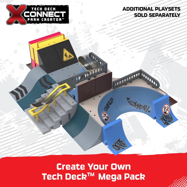 Actual product image Spin Master Tech Deck, Pyramid Shredder, X-Connect Park Creator, set di rampe da personalizzare e costruire con