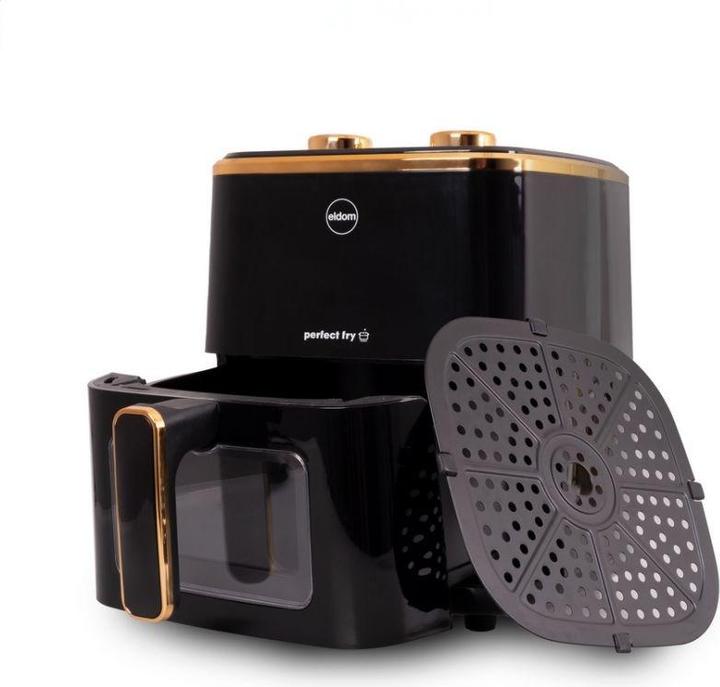 Produktbild Eldom Fettfreie Fritteuse FRITTA Fassungsvermögen 5 0 l regulierbar Temp. Uhr 1500 W (EU-Stecker)