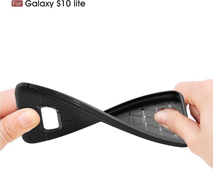 Produktbild Screenguard Samsung Galaxy S10e Hülle Leather Design TPU Cover (Samsung Galaxy S10e)