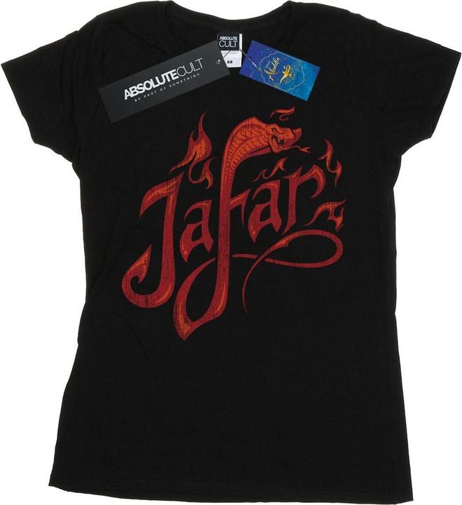 Disney Aladdin Movie Jafar Flames Logo TShirt (XL)