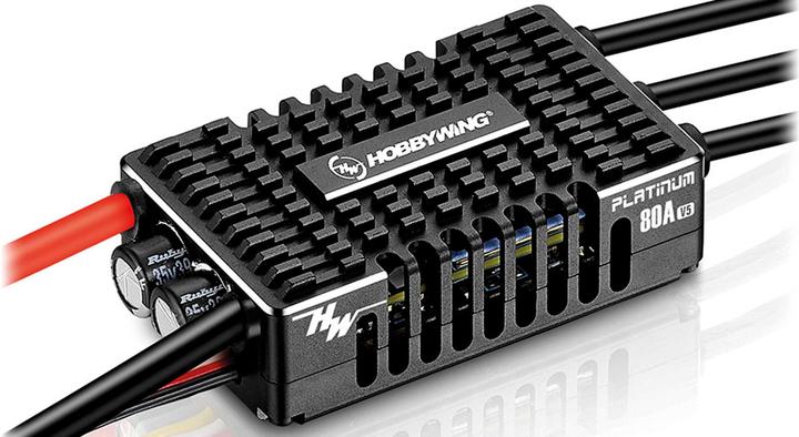 Produktbild Hobbywing Platinum Pro 80A Regler V5 3-8s, 8A BEC