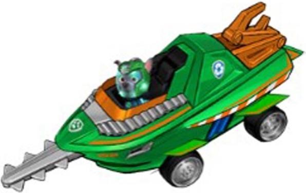 Produktbild Spin Master Paw Patrol Aqua Pups Deluxe Vehicle Rocky