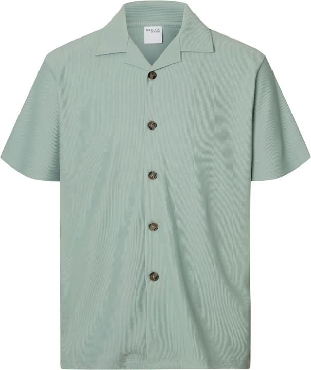 Produktbild Selected Homme Geripptes cuban collar Kurzarmhemd (XL)