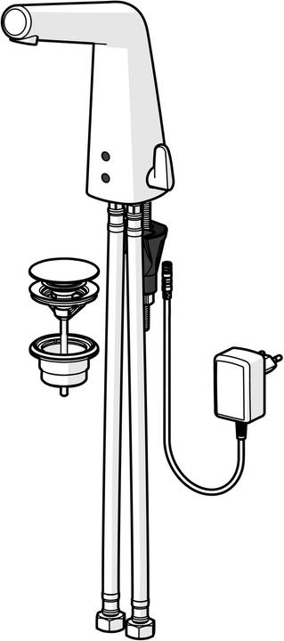Produktbild Hansa HANSADESIGNO Style Waschtischarmatur 9/12V, Bluetooth, Ausladung 138mm, 51792221
