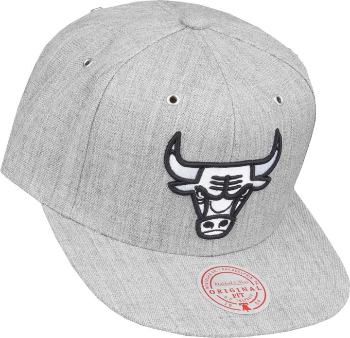 Produktbild Mitchell & Ness Snapback Cap - HEATHER Chicago Bulls grau