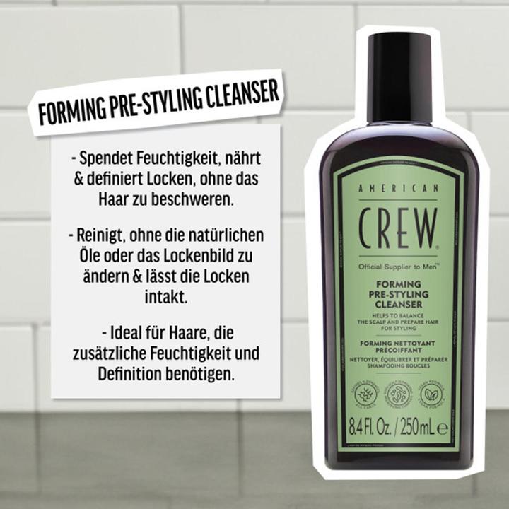 Actual product image American Crew Forming Pre-Styling Cleanser, 250ml (250 ml, Liquid shampoo)