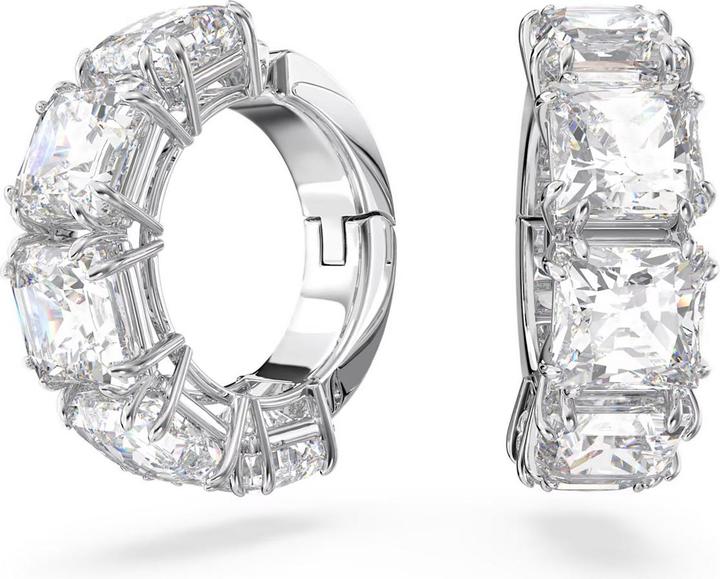Swarovski Millenia Ohrclips Kissenschliff Weiss (Swarovski Metall)