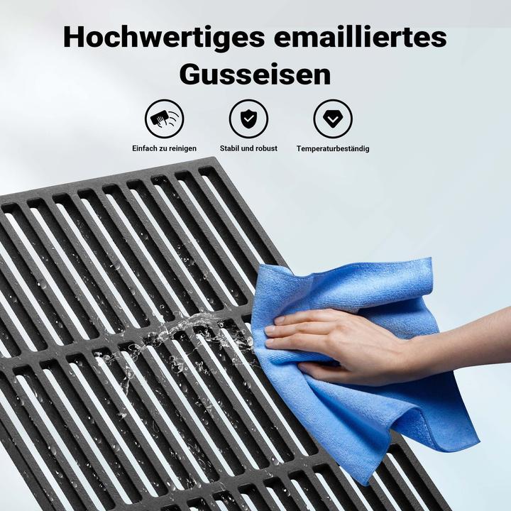 Produktbild Wiltec Gusseisen Grillrost 29x38cm Grillgitter Holzkohlegrill Gasgrill BBQ