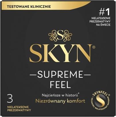 Skyn Supreme Feel cienkie nielatektowe prezerwatywy 3szt. (3 pcs.)