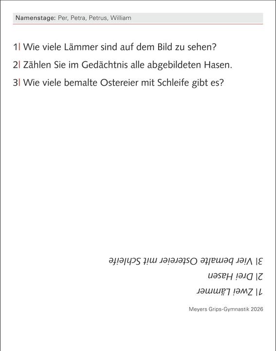 Productafbeelding Harenberg Meyers Grips-Gymnastik Tagesabreisskalender 2026 - Das tägliche 5-Minuten-Training für Gedächtnis (Duits, Philip, KIEFER, 2025)