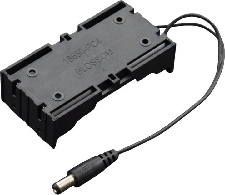 Produktbild DFRobot 2x18650 Batteriehalter mit 5.5mm DC Jack