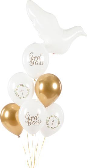 Image du produit Partydeco Ballons 30 cm, God Bless, Pastel Pure White (1 pkt / 50 pc.) (50 x)