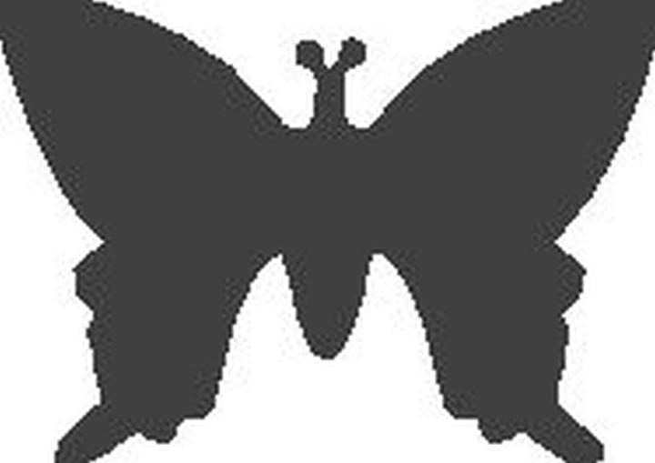 Actual product image Heyda Motif punch butterfly, small, colour: red