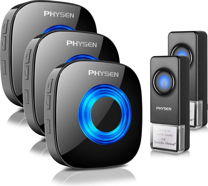 Physen Funk-Türklingel Set (3 Receiver, 2 Sender) (Funk)