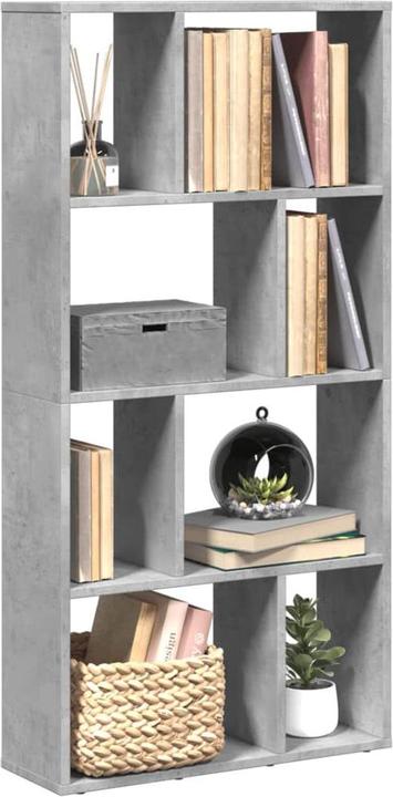 Produktbild VidaXL Bücherregal Raumteiler Standregal Aktenregal Büroregal Regal Betongrau (60 x 20 x 120 cm)