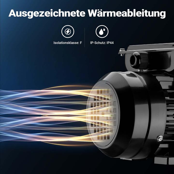 Produktbild Wiltec Elektromotor 1-phasig 4-polig Elektro Motor 0,55kW Einphasenmotor Motor