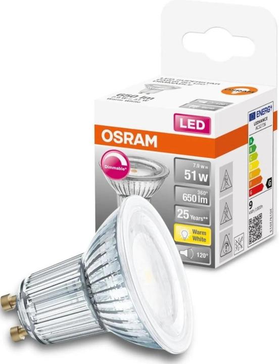 Osram Led Superstar Par16 (GU10, 7.90 W, 650 lm, 1 x, G)