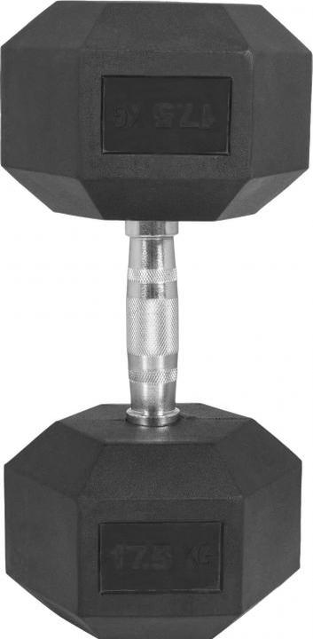 Produktbild Gorilla Sports Hexagon Gummi Studio Hantel (1 x 2 kg)