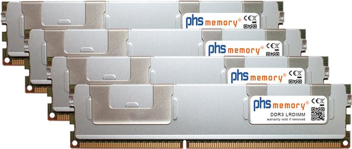 Produktbild PHS-memory 128GB (4x32GB) Kit RAM Speicher für Supermicro H8SGL-F DDR3 LRDIMM (Supermicro H8SGL-F, 4 x 32GB)