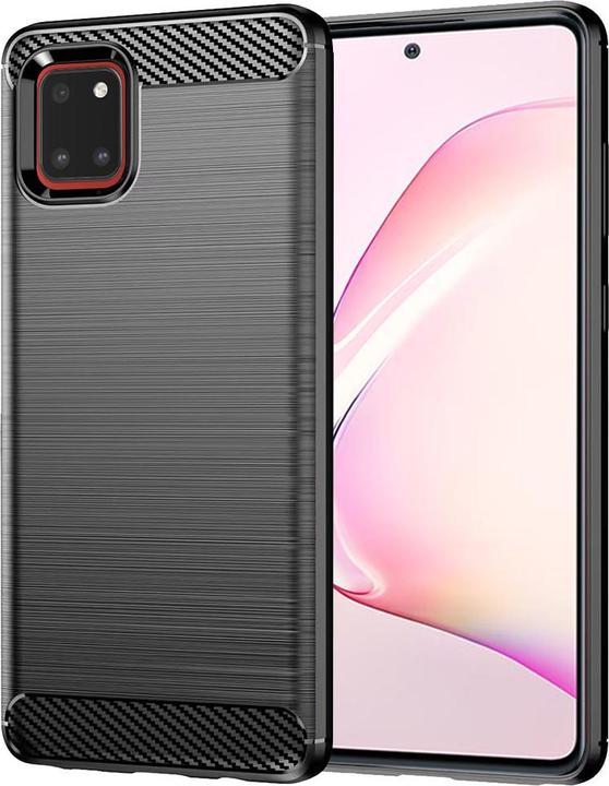 Produktbild Techsuit - Carbon Silicone - Samsung Galaxy Note 10 Lite - Black (Samsung Galaxy Note 10 Lite)