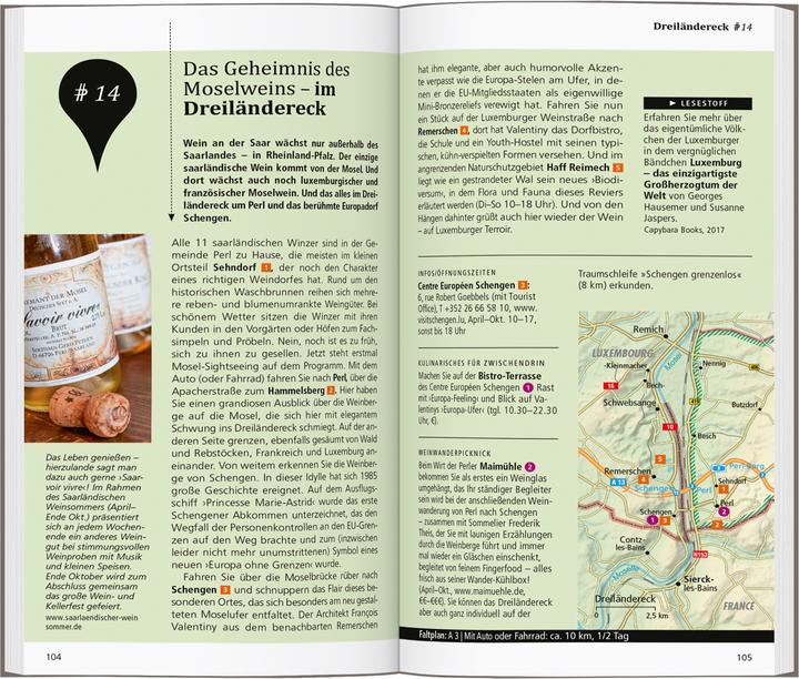 Produktbild direkt Reiseführer Saarland (Deutsch, Wolfgang Felk, Nicole Sperk, 2025)