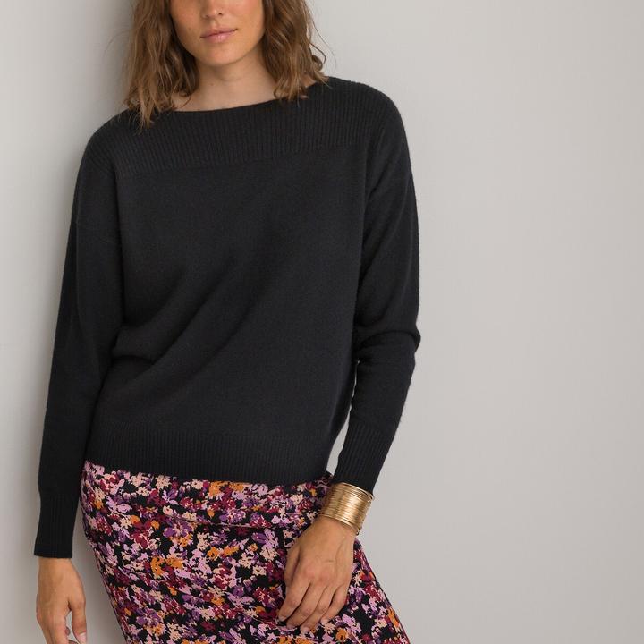 Produktbild La Redoute Collections Pullover mit U-Boot-Ausschnitt (S)