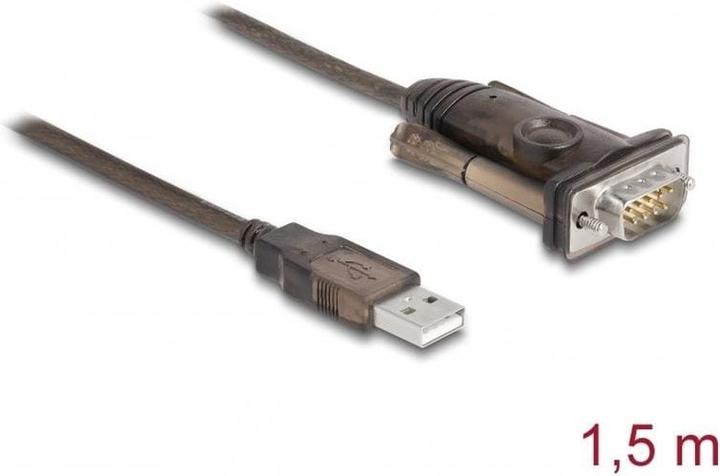 Produktbild Delock Serial-Adapter 62645 USB Typ-A zu RS-232 mit Schrauben (1.50 m, VGA)