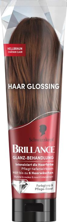 Actual product image Schwarzkopf Brillance Brillance Gloss Treatment Hair Glossing Light Brown 150 ml (Tan)