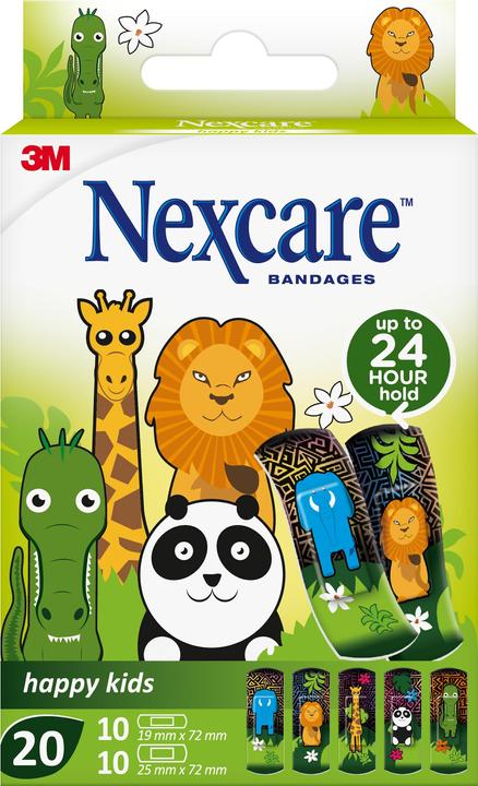 Nexcare Happy Kids Animals Kinderplaster (20 x)
