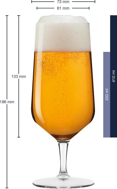 Image du produit Leonardo verre à bière Puccini 330 ml, 6 pièces, transparent (0.33 l, 6 x)