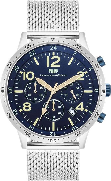 Image du produit Hommes Chronographe Flight Capitaine en acier inoxydable Argent - 34126 (Chronographe, 43.80 mm)