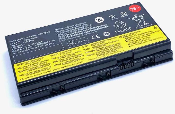 Actual product image Vistaport Battery for IBM/Lenovo Thinkpad P70 / P71 (8 Cells, 6400 mAh)
