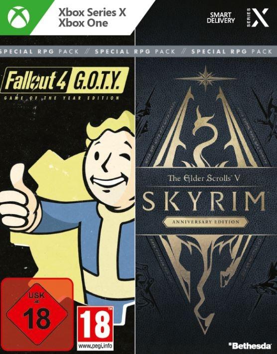 Produktbild Bethesda The Elder Scrolls V: Skyrim Anniversary Edition + Fallout 4 G.O.T.Y Edition (Special RGP Pack) (Xbox One X, Xbox One S, EN)
