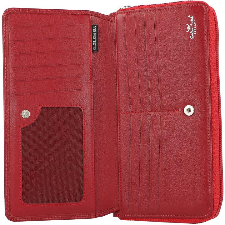 Actual product image Golden Head Polo wallet RFID leather 18.5 cm