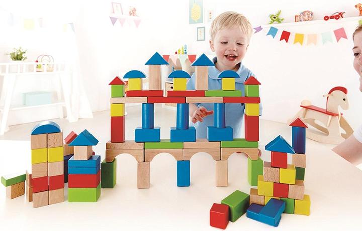 Produktbild Hape Holzbausteine aus Buche 100 Stück