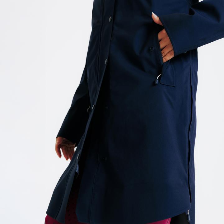 Produktbild Fouganza Reit-Regenmantel lang blau (M)