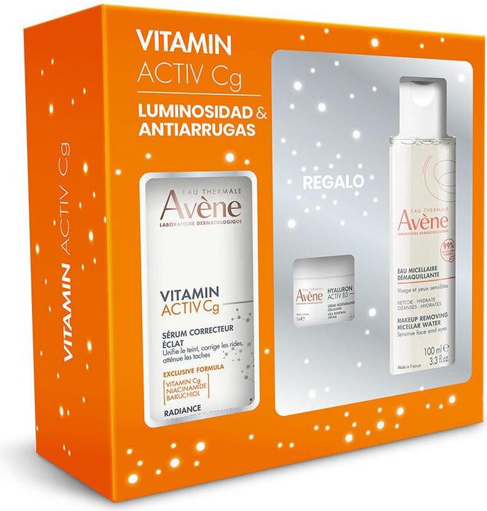 Produktbild Avène Avene Pack Vitamin Activ Cg Serum 30ml, Hyaluron Activ B3 Creme 7ml, Micellar Water 100ml (100 ml)