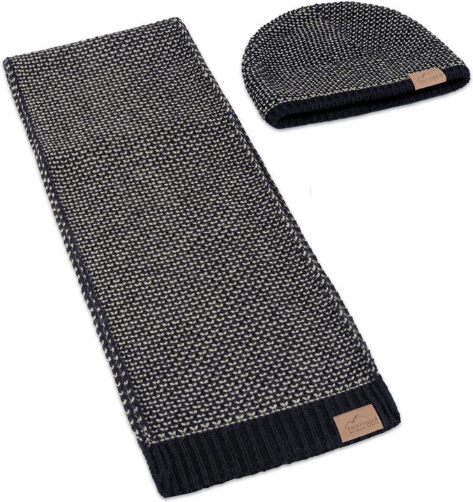 Image du produit Normani Bonnet d'hiver mérinos "Alvik" et écharpe d'hiver mérinos "Edet" - 9111 (Taille unique)