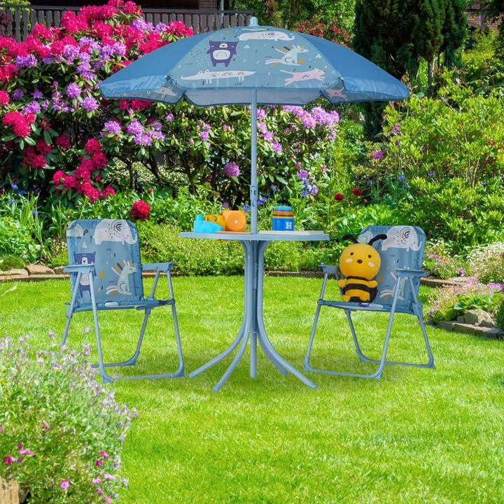Actual product image Relaxdays Kid?s Furniture Set, Folding Chairs & Table