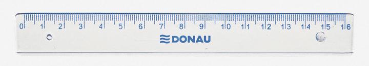 Donau Lineal 16cm, hängetasche, klar (175 mm)