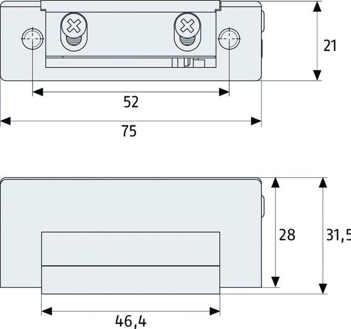 Produktbild Abus ET80 Elektrischer Türöffner (Glastür, Indoor)