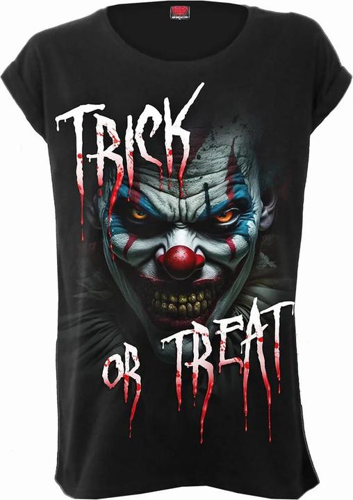 Immagine prodotto Spiral Trick Or Treat Maglietta Vestibilita' Ampia Risvolto Donna (M)