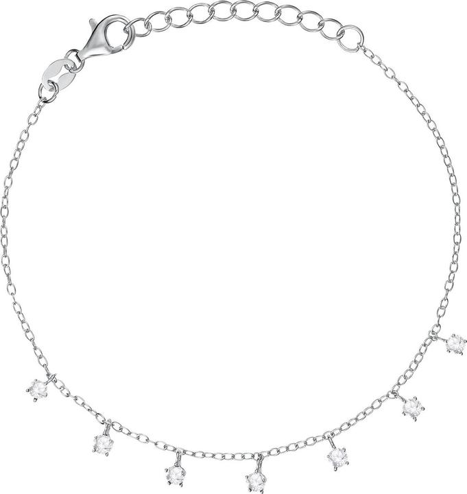 La Petite Story - Silver women's bracelet with clear zircons Silver LPS05AWV67 (19 cm, Silber 925)