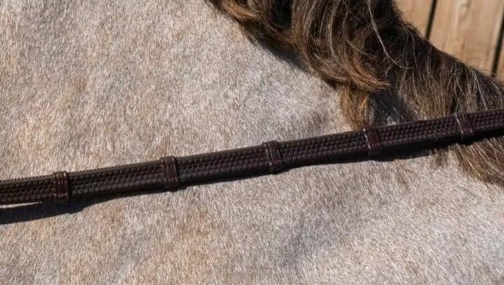 Actual product image Dy'on Rubber reins for horses with 7 stops