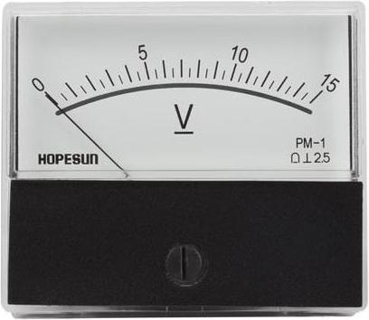 Immagine prodotto Velleman DISPOSITIVO ANALOGICO DI MISURA DELLA TENSIONE 15 V DC / 70 x 60 mm