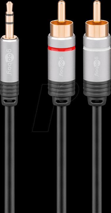 Immagine prodotto Goobay Jack da 3,5 mm - Cavo Cinch (5 m, Connettore da 3,5 mm (AUX), Cinch)
