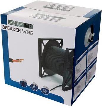 Actual product image Cables HIGH QUALITY SPEAKER WIRE - BLACK - 2 x 1.50 mm² - 100 m (100 m, 1.50 mm²)