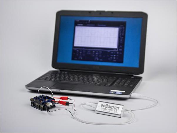 Actual product image Velleman Oscilloscope