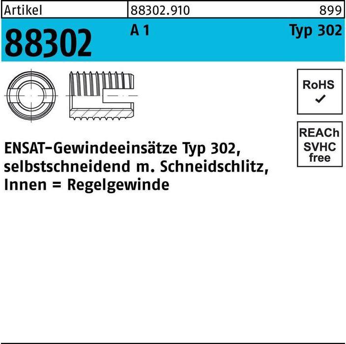 Produktbild Ensat Gewindeeinsatz R 88302 Typ 302 M 5 x 10 A 1