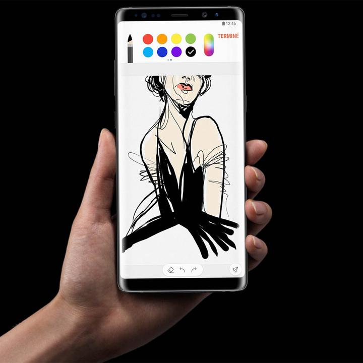Produktbild Avizar Bluetooth-Stift Galaxy Note 8 Touchscreen feine Spitze 0,7mm - Schwarz